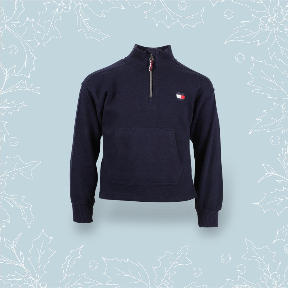 NWT $75 Tommy Hilfiger Girl's Tommy 1/4 Zip